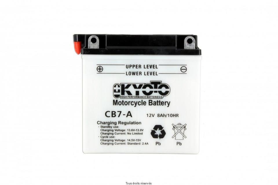 Batterie Kyoto pour Scooter Piaggio 125 Typhoon Xr 1999 à 2003 YB7-A / 12V 8Ah Neuf