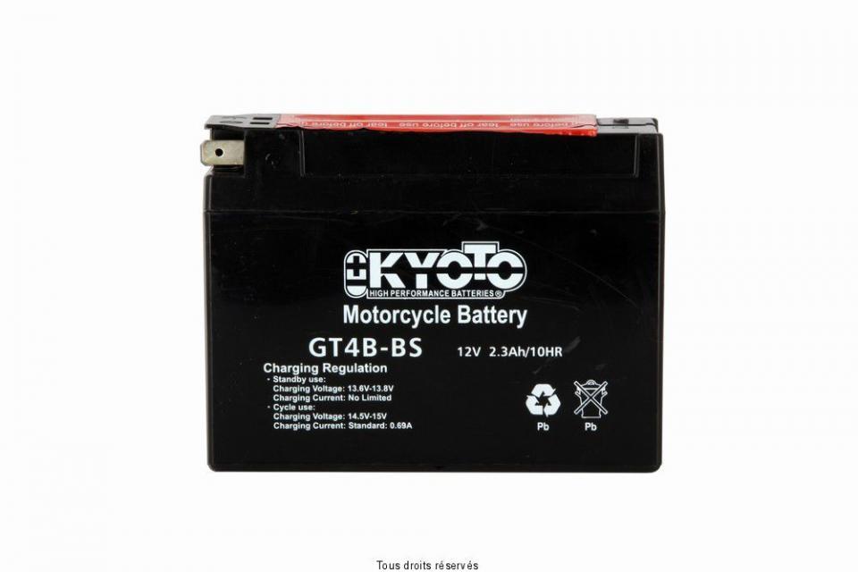 Batterie Kyoto pour Moto Yamaha 50 Tt-R E 2006 à 2023 YT4B-BS / 12V 2.3Ah Neuf