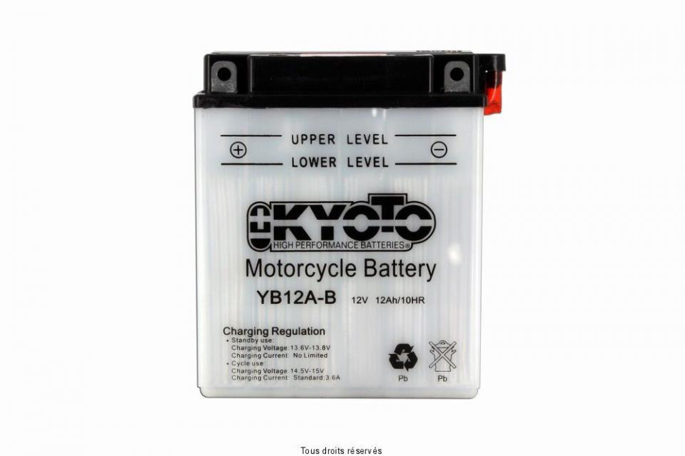 Batterie Kyoto pour Moto Honda 500 Gb Club Man 1991 à 1993 YB12A-B / 12V 12Ah Neuf