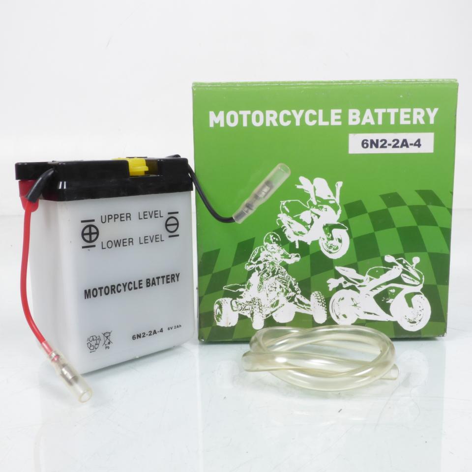 Batterie Motorcycle Battery pour Moto Suzuki 400 GSX FWS 1980 à 1984 6N2-2A-4 / 6V 2Ah Neuf