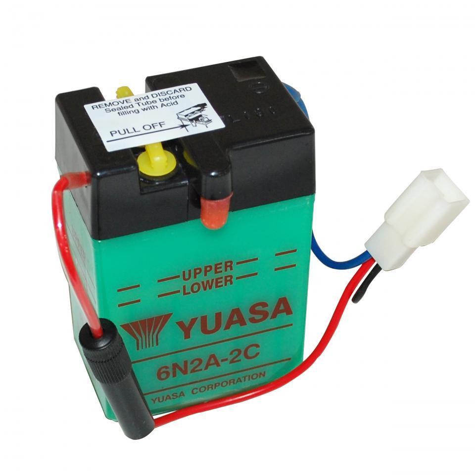 Batterie Yuasa pour Moto Honda 70 ST Dax 1978 à 1979 6N2A-2C / 6V 2Ah Neuf