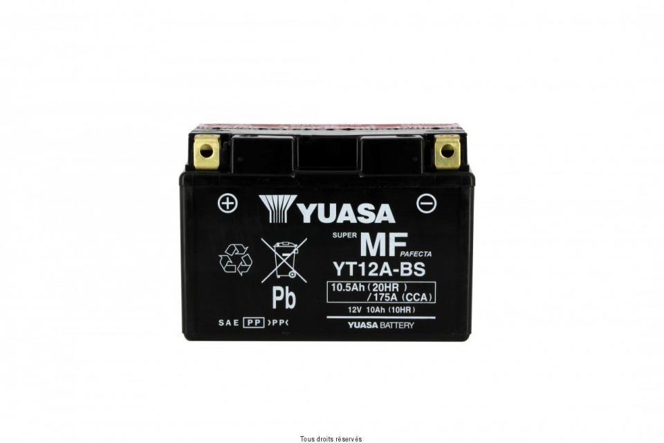 Batterie Yuasa pour Moto Suzuki 1300 GSXR Hayabusa 1999 à 2007 YT12A-BS / 12V 10Ah Neuf