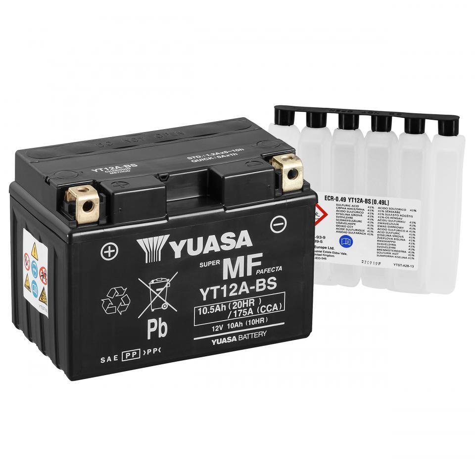 Batterie Yuasa pour Scooter Sym 300 Gts Efi Evo 2012 YT12A-BS / 12V 10Ah Neuf