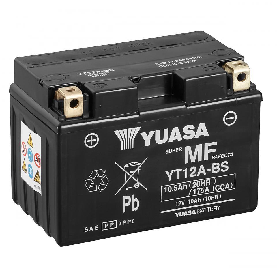 Batterie Yuasa pour Moto Aprilia 1000 Rsv4 Factory Aprc 2011 à 2012 YT12A-BS / 12V 10Ah Neuf