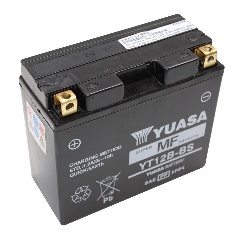 Batterie Yuasa pour Moto Kawasaki 1000 Zx-10 R Ninja 2004 à 2010 YT12B-BS / 12V 10Ah Neuf