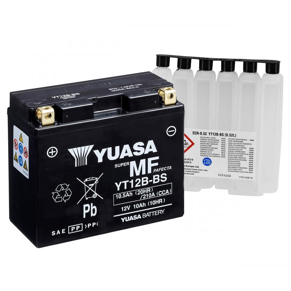 Batterie Yuasa pour Moto Ducati 1099 Streetfighter 2009 à 2011 YT12B-BS / 12V 10Ah Neuf