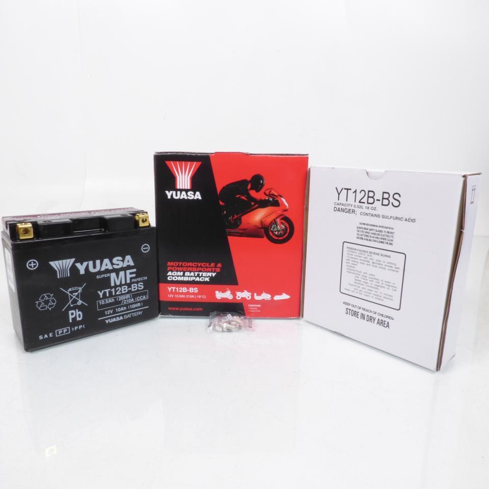 Batterie Yuasa pour Moto Ducati 1099 Streetfighter 2009 à 2011 YT12B-BS / 12V 10Ah Neuf