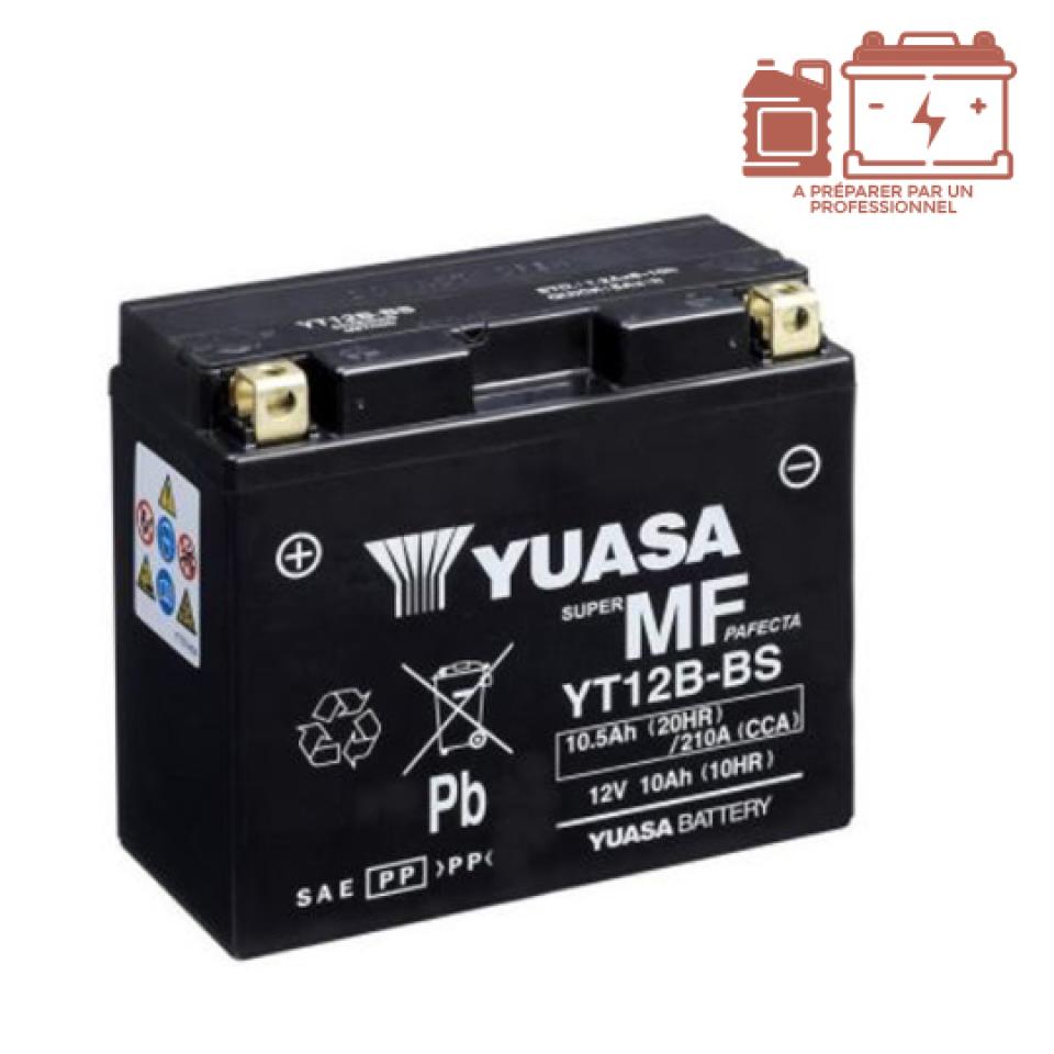Batterie Yuasa pour Moto Ducati 1099 Streetfighter 2009 à 2011 YT12B-BS / 12V 10Ah Neuf