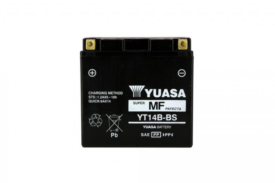 Batterie Yuasa pour Moto Yamaha 1700 Xv Pc Road Star Warrior 2003 à 2005 YT14B-BS / 12V 12Ah Neuf
