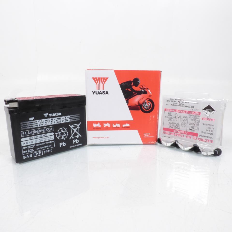 Batterie Yuasa pour Moto Yamaha 50 Tt-R E 2006 à 2023 YT4B-BS / 12V 2.3Ah Neuf