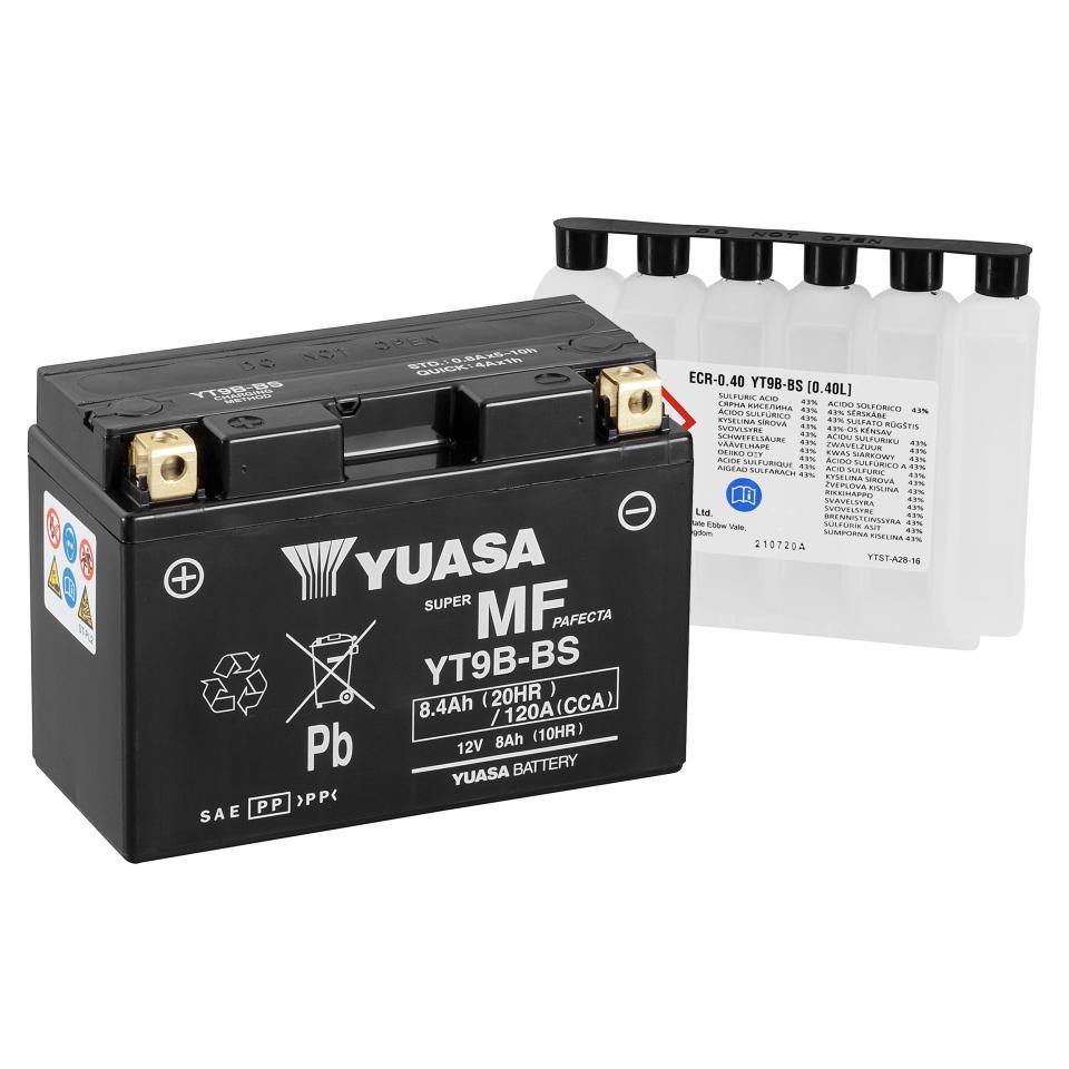 Batterie Yuasa pour Moto Derbi 659 Mulhacen 2006 à 2009 YT9B-BS / 12V 8Ah Neuf