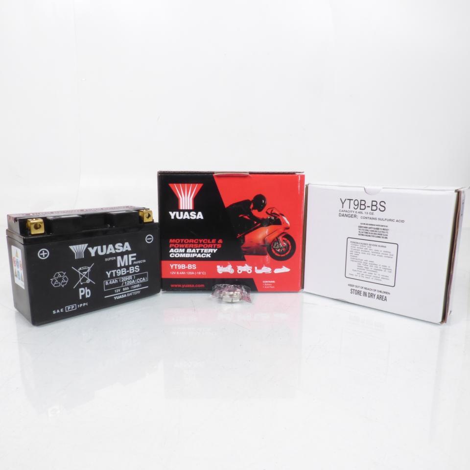 Batterie Yuasa pour Moto Derbi 659 Mulhacen 2006 à 2009 YT9B-BS / 12V 8Ah Neuf