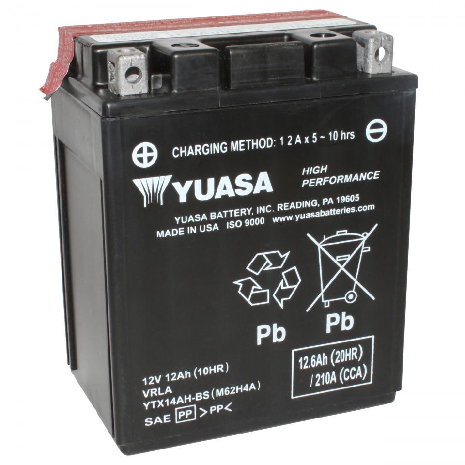 Batterie Yuasa pour Quad Polaris 330 Trail Boss 4X2 2010 à 2012 YTX14AH-BS / 12V 12Ah Neuf
