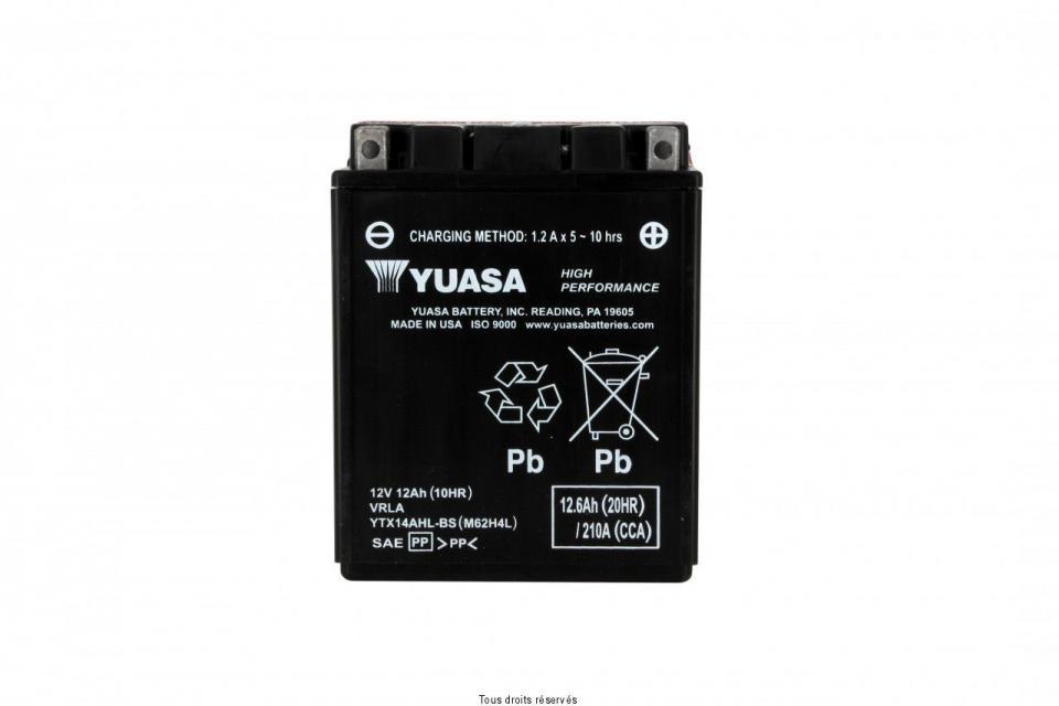 Batterie Yuasa pour Moto Moto Guzzi 750 V7 Racer 2011 à 2016 YTX14AHL-BS / 12V 12Ah Neuf