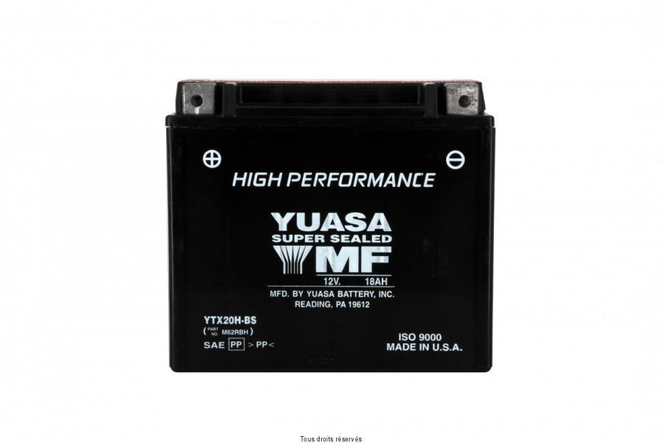 Batterie Yuasa pour Quad Arctic cat 700 Mudpro I 4X4 2011 à 2012 YTX20H-BS / 12V 18Ah Neuf