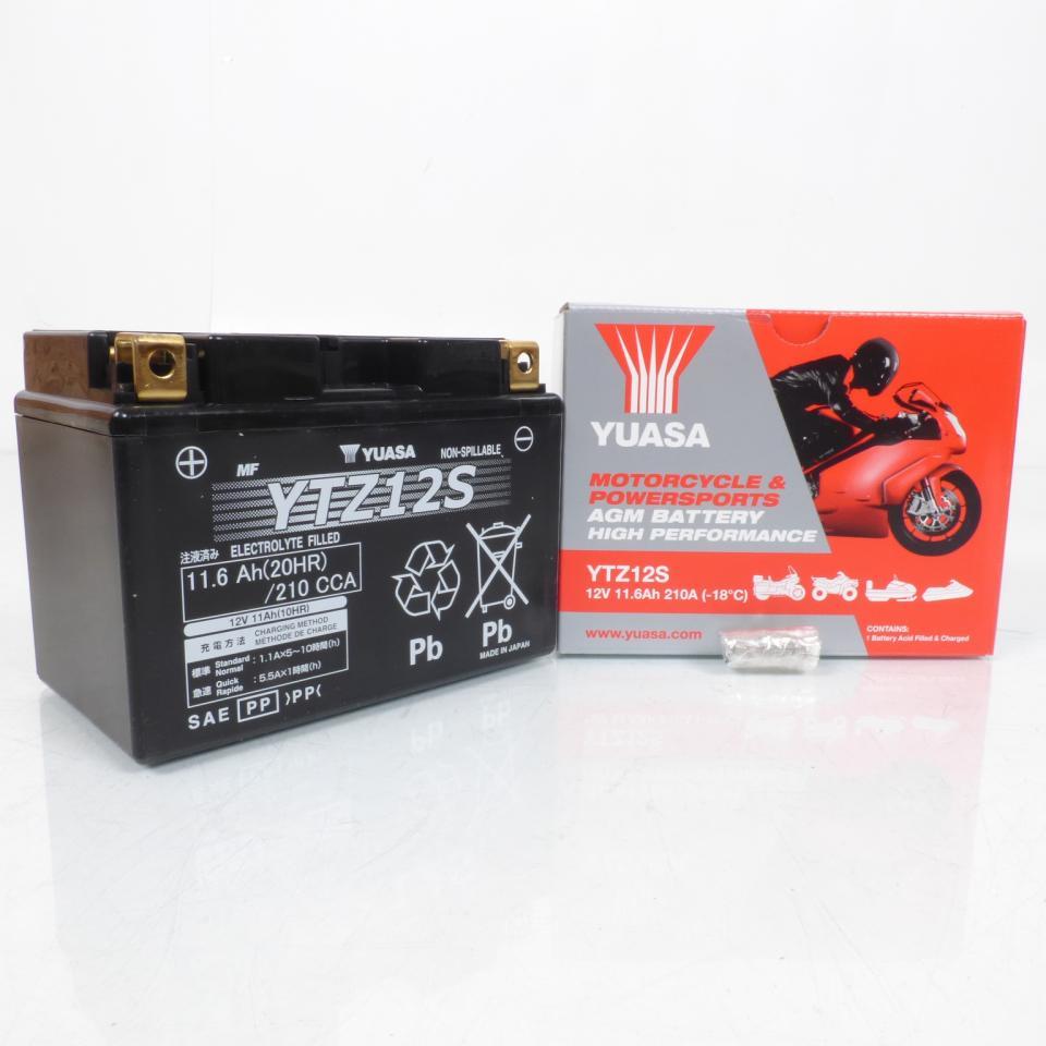 Batterie Yuasa pour Moto Honda 1000 VTR SP2 2002 à 2007 YTZ12-S / YTZ12S-SLA / 12V 11Ah Neuf