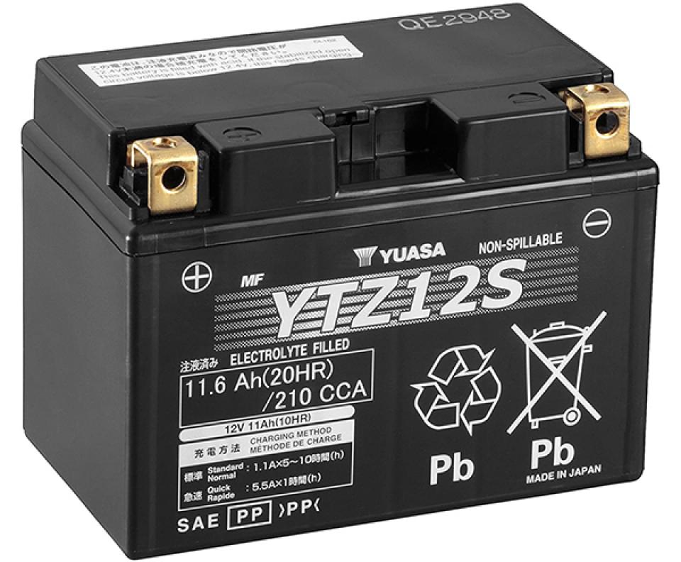 Batterie Yuasa pour Moto Honda 1000 VTR SP2 2002 à 2007 YTZ12-S / YTZ12S-SLA / 12V 11Ah Neuf