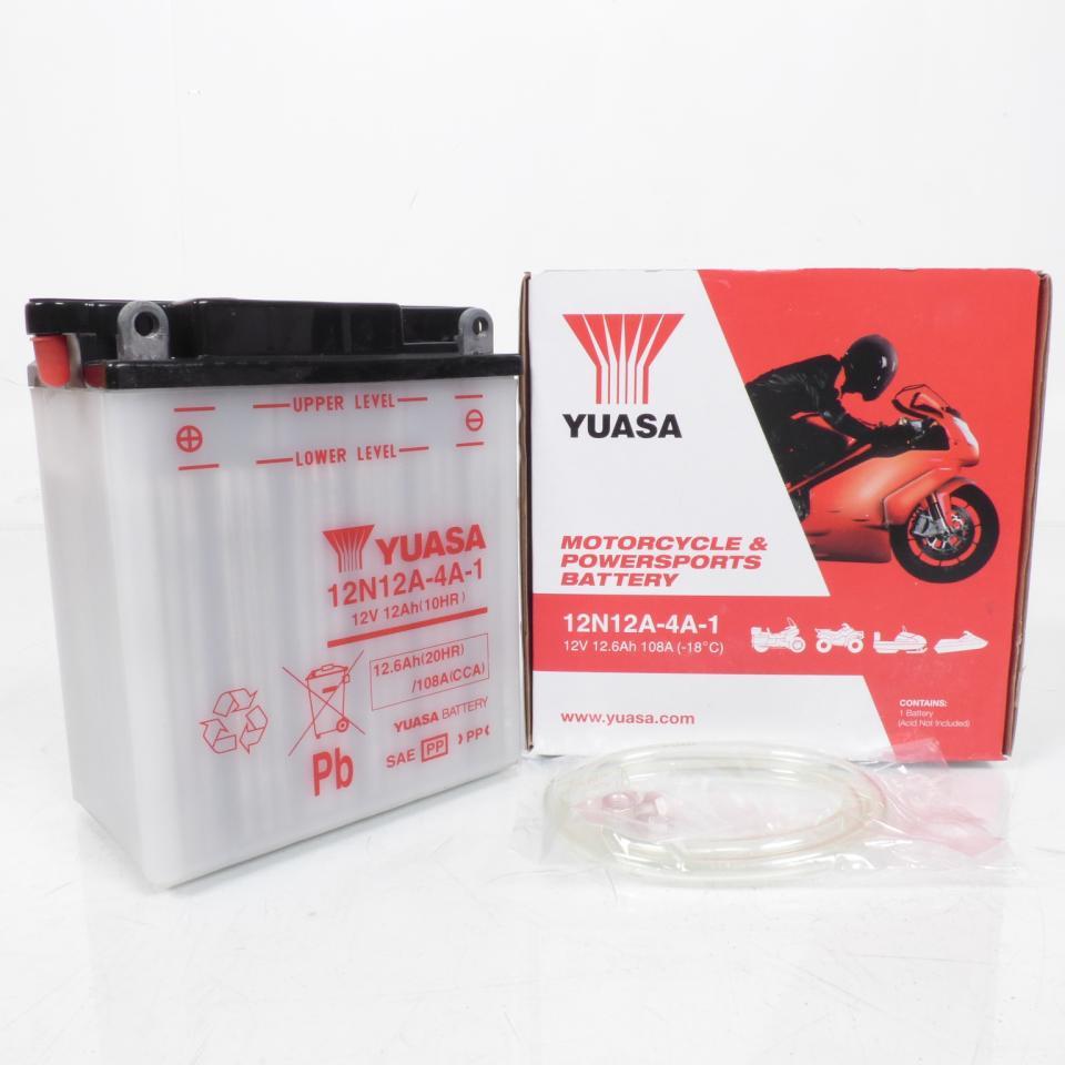 Batterie Yuasa pour Moto Yamaha 400 XJ 1982 12N12A-4A-1 / 12V 12Ah Neuf