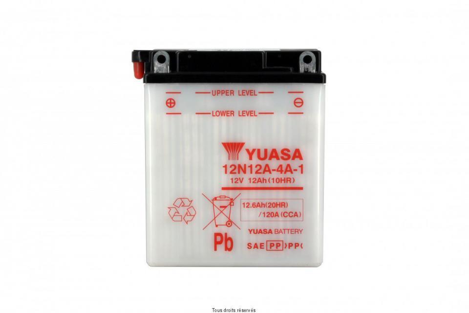 Batterie Yuasa pour Moto Yamaha 400 XJ 1982 12N12A-4A-1 / 12V 12Ah Neuf