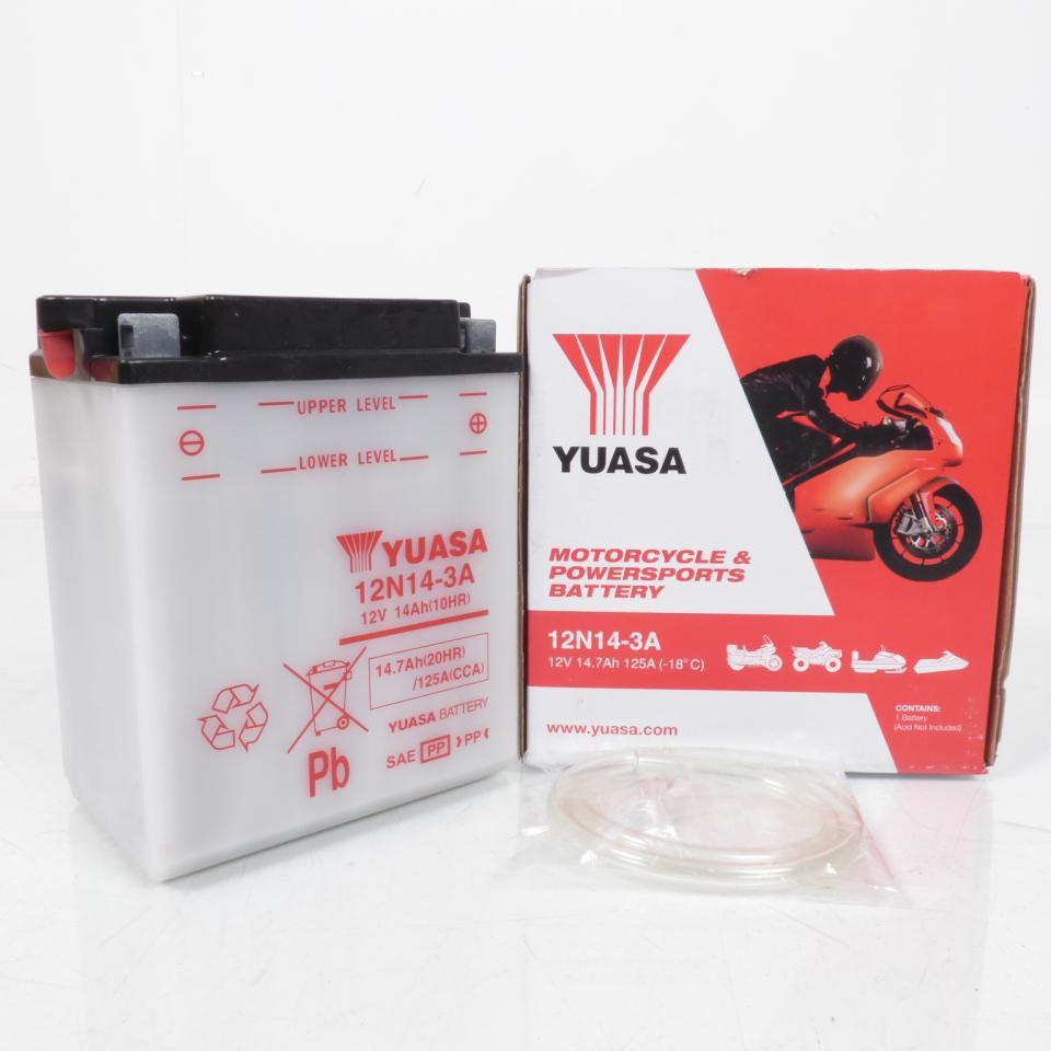 Batterie Yuasa pour Moto Yamaha 550 XZ 1982 à 1984 12N14-3A / 12V 14Ah Neuf