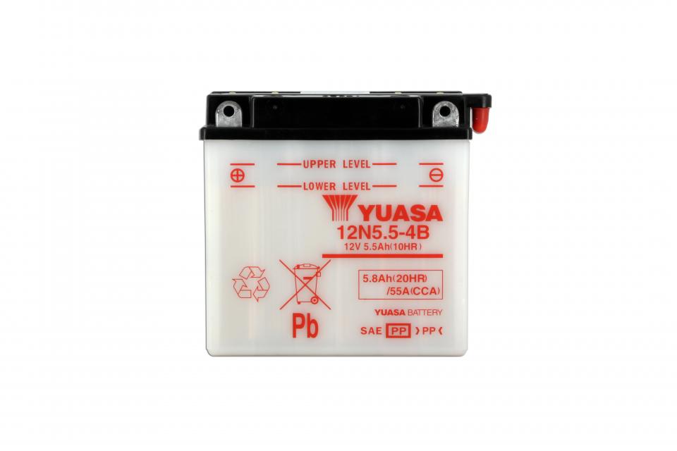 Batterie Yuasa pour Moto Yamaha 125 Tdr Italie 1989 à 1992 12N5.5-4B / 12V 5.5Ah Neuf