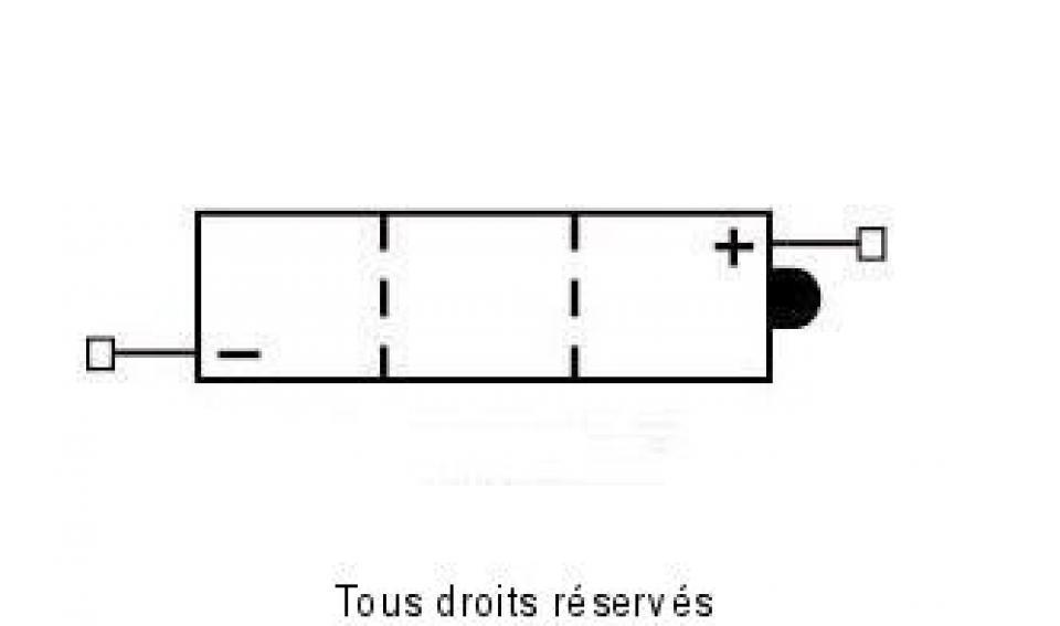 Batterie Yuasa pour Moto Suzuki 250 TS ER 1979 à 1983 6N4B-2A / 6V 4Ah Neuf