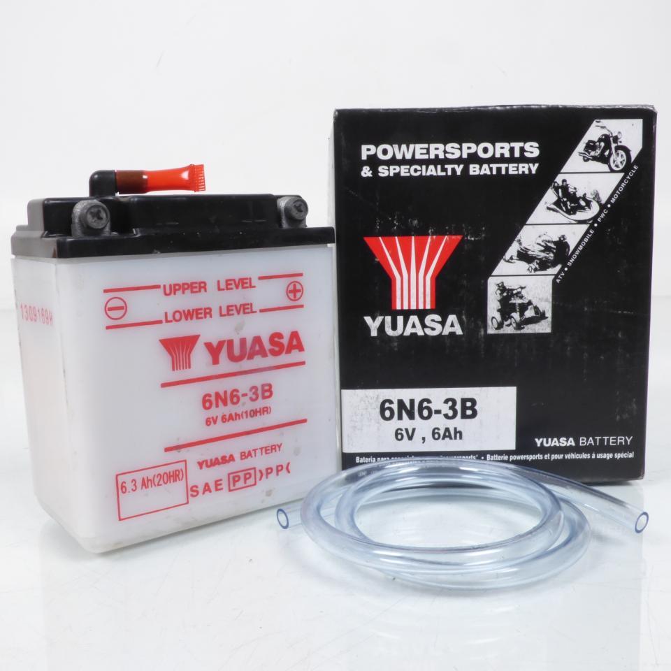 Batterie Yuasa pour Moto Honda 125 CG 1977 à 1984 6N6-3B / 6V 6Ah Neuf