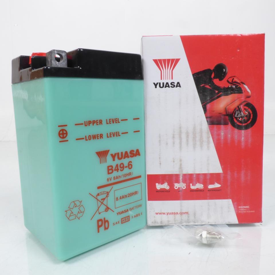 Batterie Yuasa pour Moto BMW 600 R 67 /2/3 1952 à 1955 B49-6 / 6V 9Ah / 0T20 Neuf