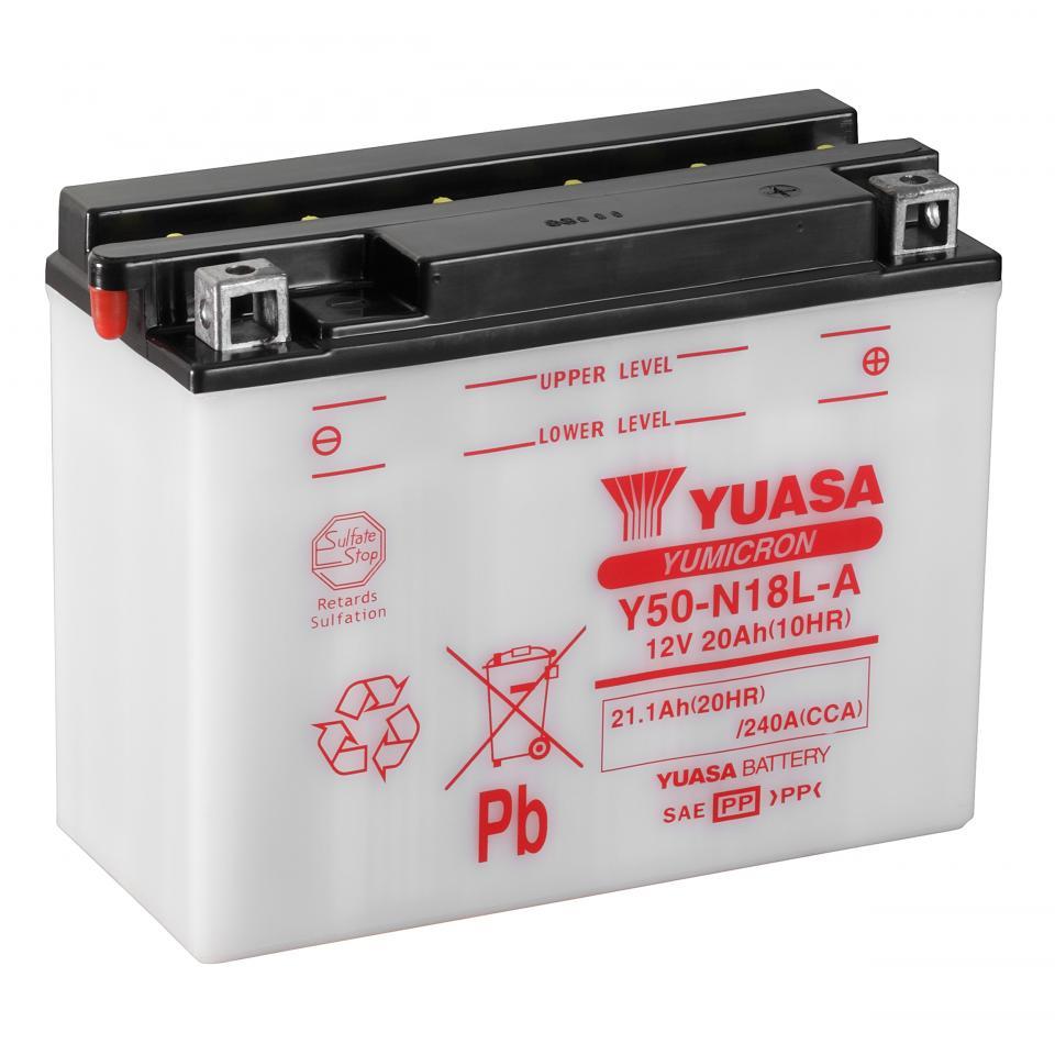 Batterie Yuasa pour Moto Honda 1100 Gl D Gold Wing 1980 à 1983 Y50-N18L-A / 12V 20Ah Neuf