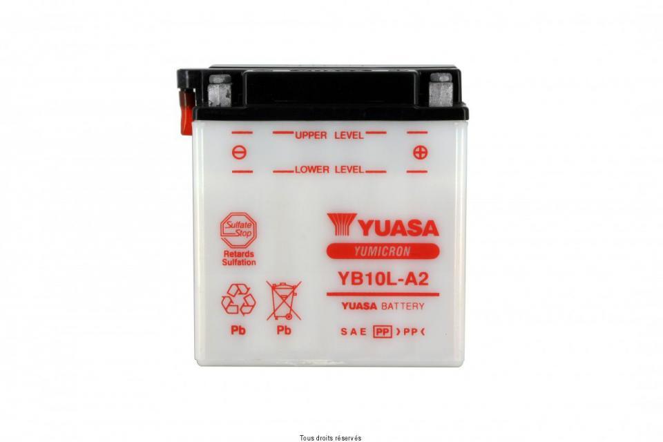 Batterie Yuasa pour Moto Yamaha 125 XV Virago 1997 à 2003 YB10L-A2 / 12V 11Ah Neuf