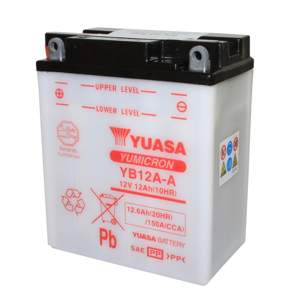 Batterie Yuasa pour Moto Kawasaki 400 Z J 4 Cylindres 1980 à 1982 YB12A-A / 12V 12Ah Neuf