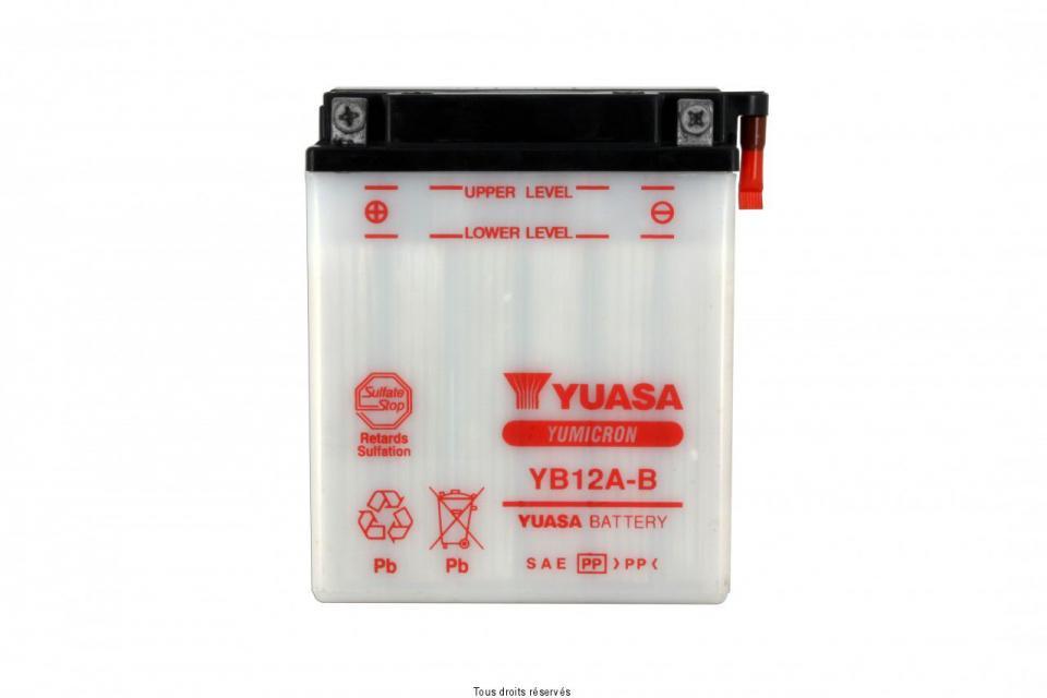 Batterie Yuasa pour Moto Honda 500 Gb Club Man 1991 à 1993 YB12A-B / 12V 12Ah Neuf