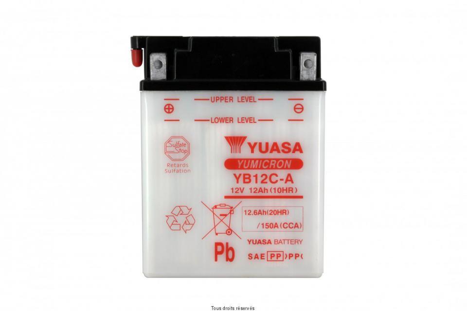 Batterie Yuasa pour Quad Yamaha 350 YFM FX Wolverine 1995 à 2004 YB12C-A / 12V 12Ah Neuf