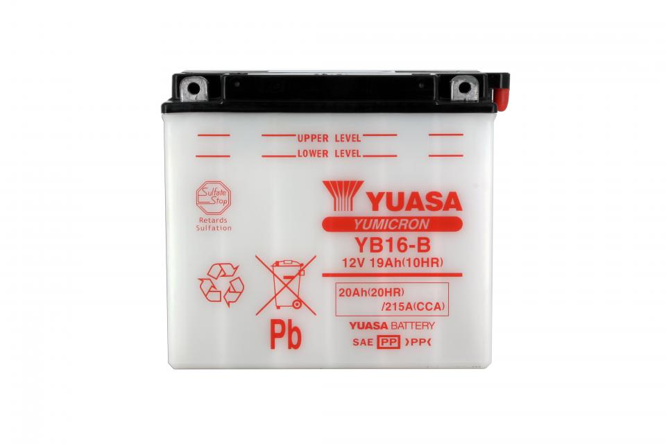 Batterie Yuasa pour Moto Harley Davidson 1340 FXEF 1979 à 1981 YB16-B / 12V 19Ah Neuf