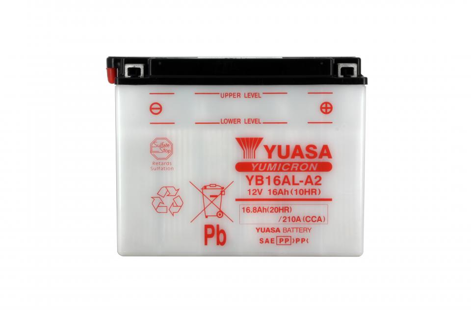 Batterie Yuasa pour Moto Ducati 900 Monster 1993 à 2000 YB16AL-A2 / 12V 16Ah Neuf