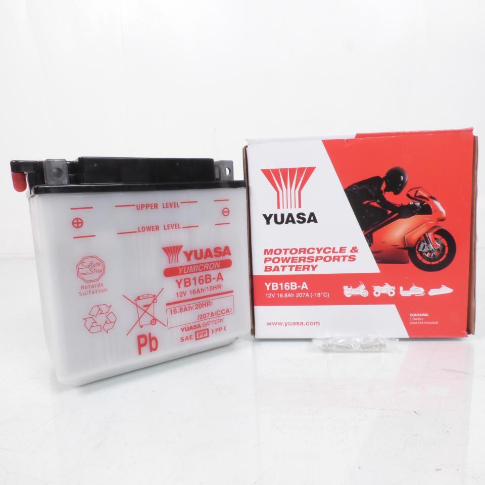 Batterie Yuasa pour Moto Honda 1000 Vf F F2 1985 à 1987 YB16B-A / 12V 16Ah Neuf
