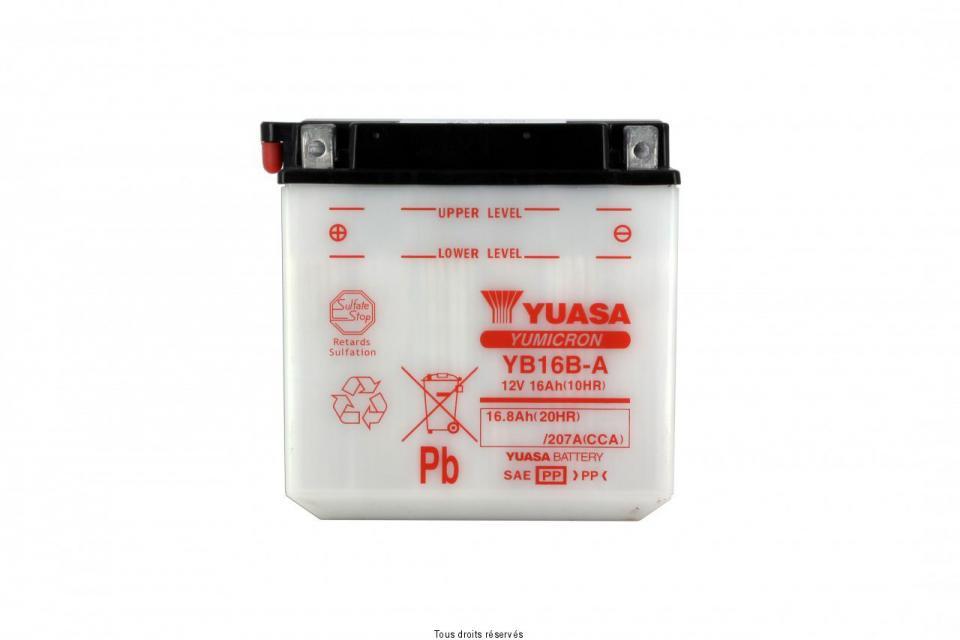Batterie Yuasa pour Moto Honda 1000 Vf Fe 1984 à 1985 YB16B-A / 12V 16Ah Neuf