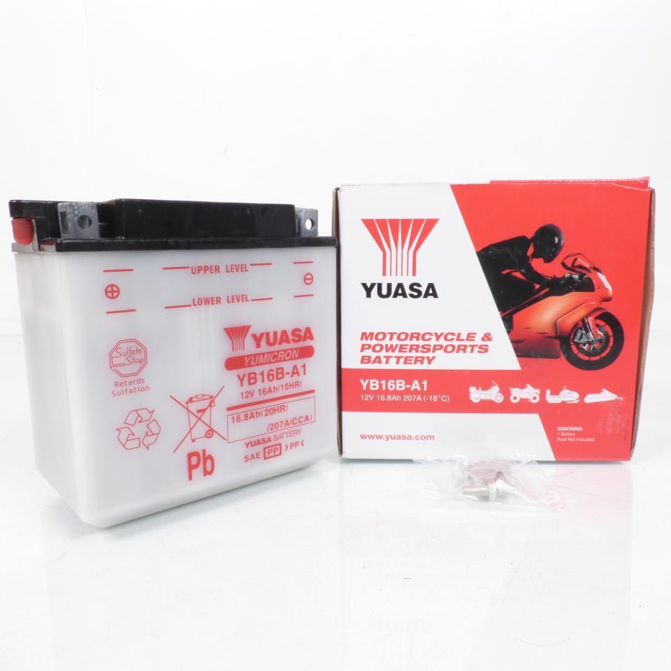 Batterie Yuasa pour Moto Cagiva 900 Elefant Ie Gt 1990 à 1993 YB16B-A1 / 12V 16Ah Neuf