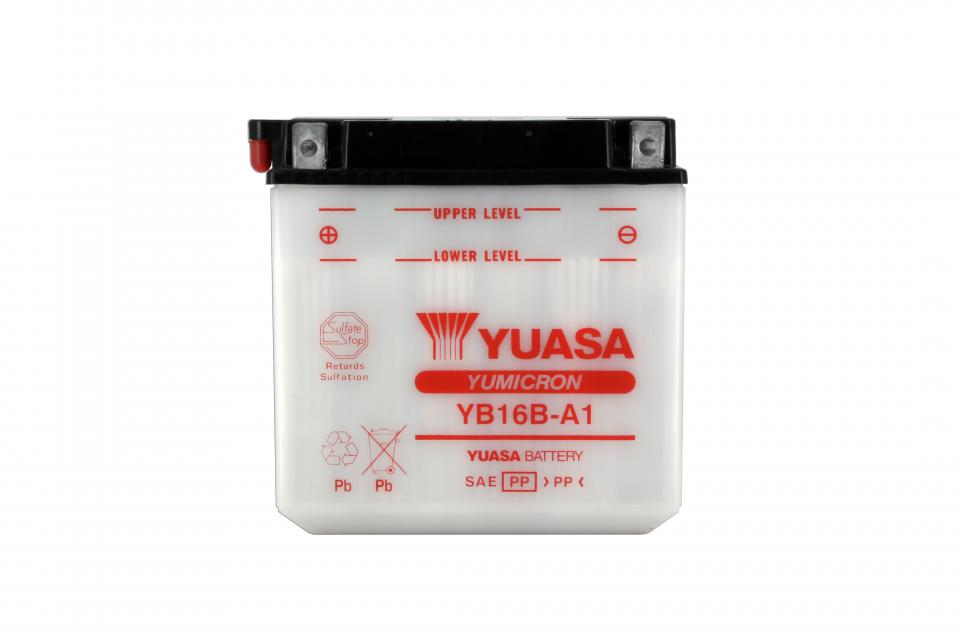 Batterie Yuasa pour Moto Cagiva 750 Elefant 1993 à 1998 YB16B-A1 / 12V 16Ah Neuf