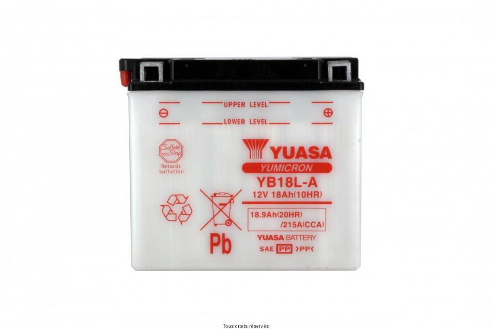 Batterie Yuasa pour Moto BMW 650 R 65 Gs 1987 à 1992 YB18L-A / 12V 18Ah Neuf