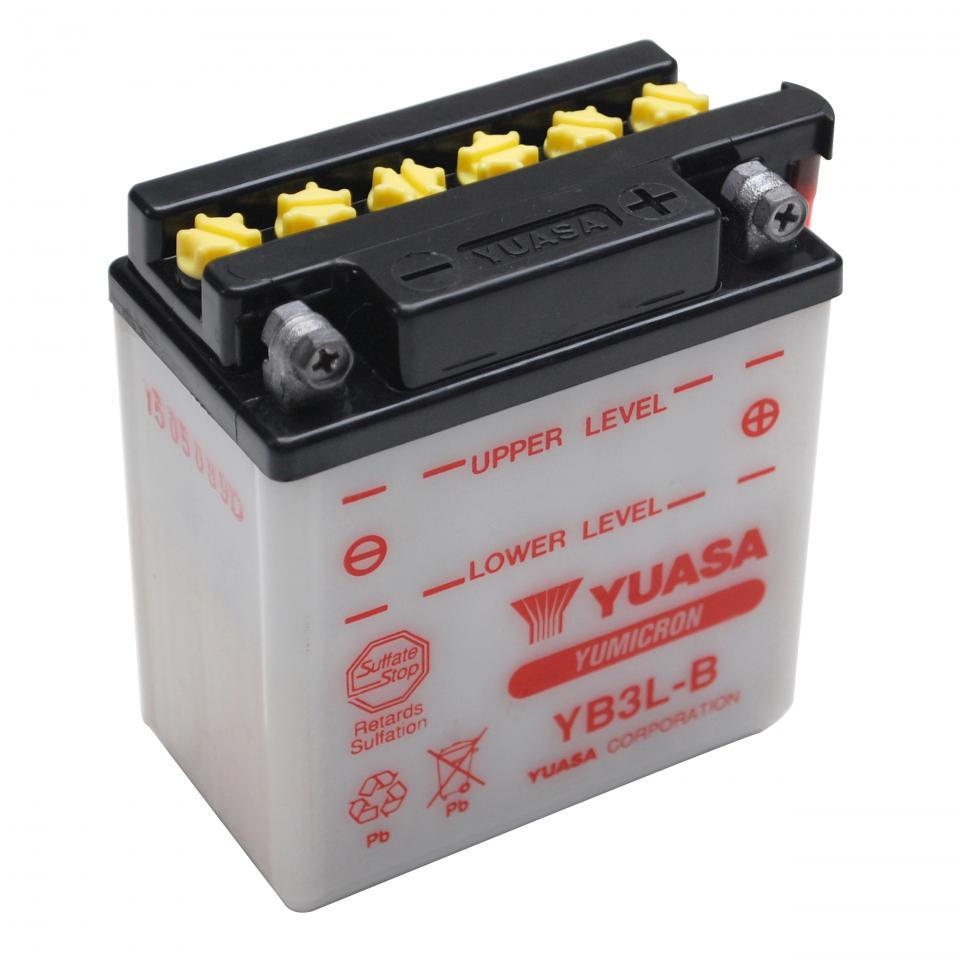Batterie Yuasa pour Moto Yamaha 80 DTLC 1983 à 1992 YB3L-B / 12V 3Ah Neuf