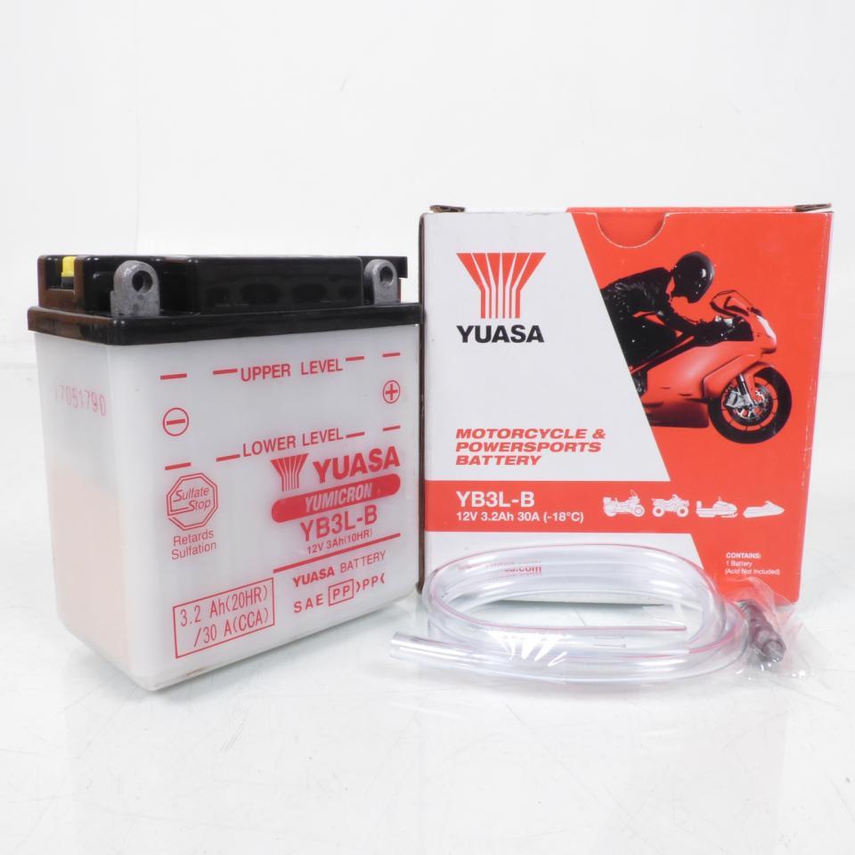 Batterie Yuasa pour moto Yamaha 125 Dt Lc 1984-1984 YB3L-B / 12V 3Ah Neuf