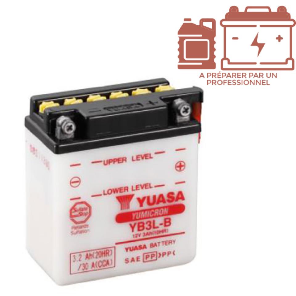 Batterie Yuasa pour moto Yamaha 125 Dt Lc 1984-1984 YB3L-B / 12V 3Ah Neuf
