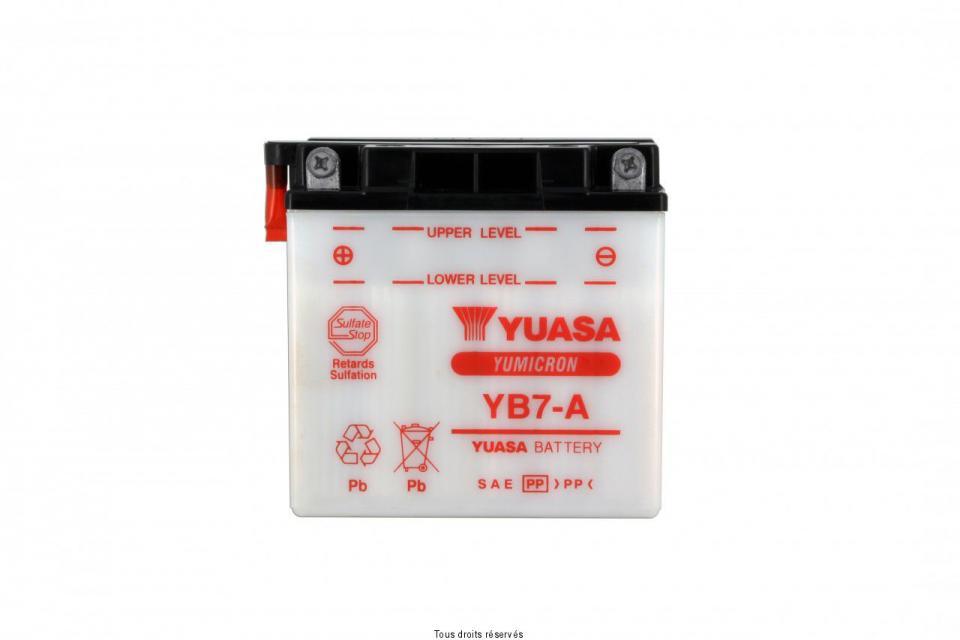Batterie Yuasa pour Scooter Piaggio 125 Skipper 2T 1994 à 1997 YB7-A / 12V 8Ah Neuf