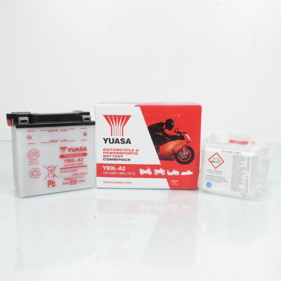 Batterie Yuasa pour Moto MZ 125 SM 2001 à 2006 YB9L-A2 / 12V 9Ah Neuf