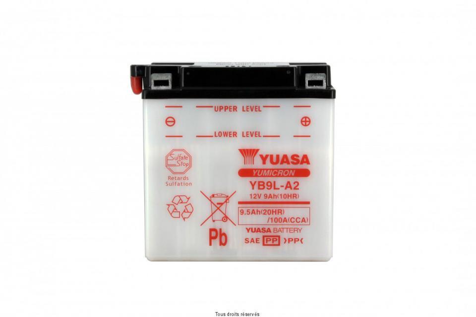 Batterie Yuasa pour Moto MZ 125 SX 2002 à 2005 YB9L-A2 / 12V 9Ah Neuf