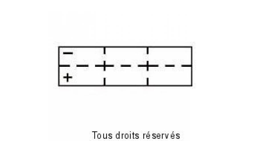 Batterie Yuasa pour Deux Roues Honda YTR4A-BS / 12V 2.3Ah Neuf