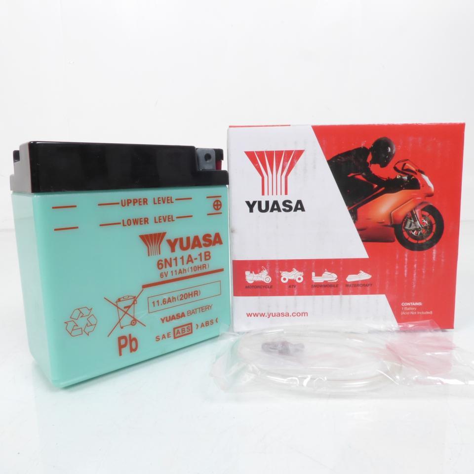 Batterie Yuasa pour Moto Husqvarna 125 SMS 1999 à 2014 6N11A-1B / 6V 11Ah Neuf
