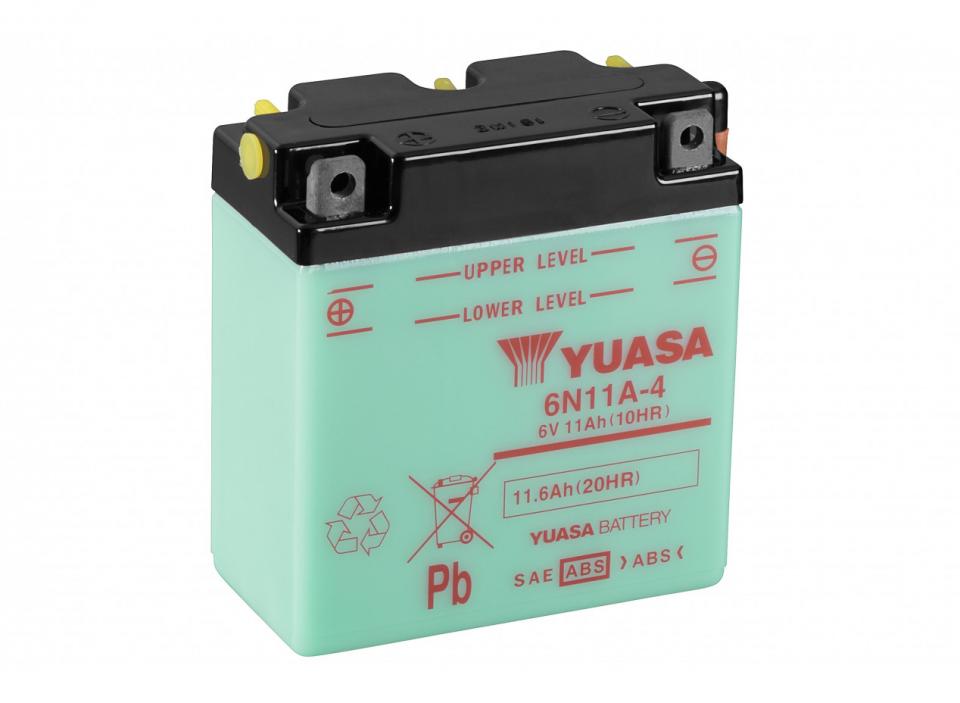 Batterie Yuasa pour Auto 6N11A-4 / 6V 11Ah Neuf