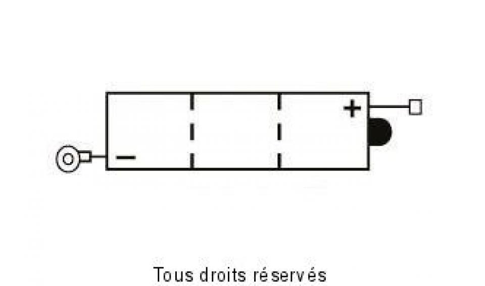 Batterie Yuasa pour Moto Yamaha 50 LB Chappy 1982 à 1989 6N4-2A-5 / 6V 4Ah Neuf